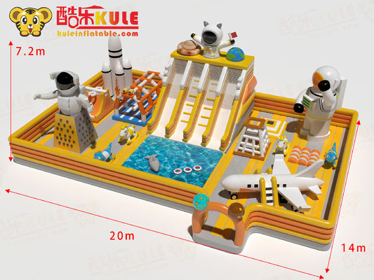 Vườn nước thương mại ngoài hành tinh Lâu đài nhảy bơm để bán
