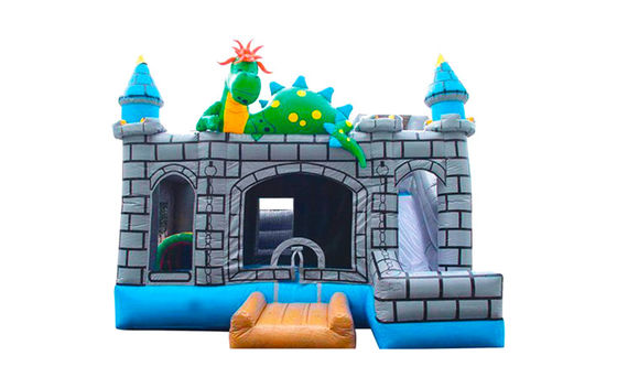Ngôi nhà nhảy Dinosaur có thể thổi với lâu đài nhảy trượt cho trẻ em