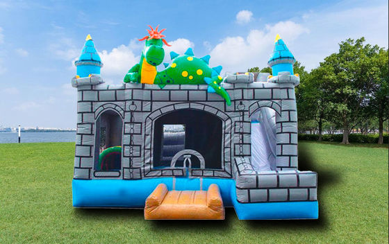 Ngôi nhà nhảy Dinosaur có thể thổi với lâu đài nhảy trượt cho trẻ em