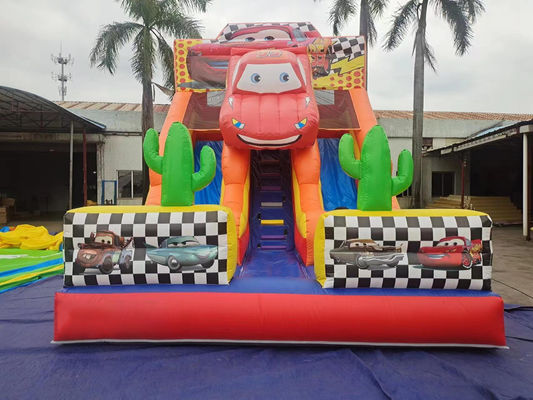 Chủ đề xe đua Slide bơm khô tùy chỉnh 8x5x6m