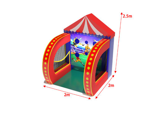 Football Carnival Inflatable Games 2x2x2.5m Đối với công viên sân chơi