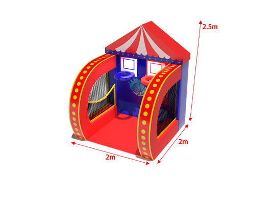 PVC Tarpaulin Chơi bóng rổ bơm lên hoạt động lễ hội cho công viên