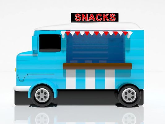 Outdoor Inflatable Games Blue Car Snack Food Tent Để bán cho thuê