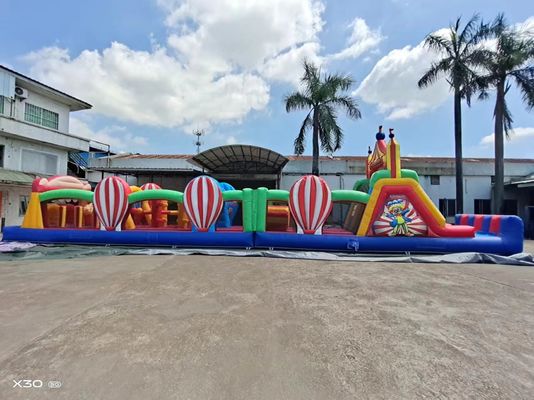 Đường đua chướng ngại vật Carnival có thể thổi hơi được tùy chỉnh để thuê và bán