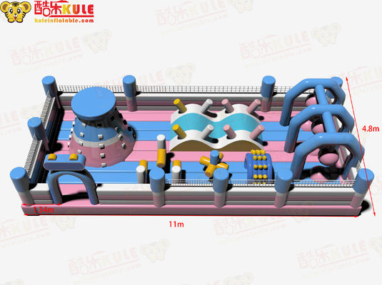 Lâu đài nhảy bơm với chướng ngại vật leo núi Bouncy Park