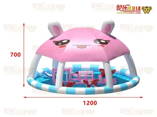 Trẻ em hồ bơi nước bơm được tùy chỉnh với đồ chơi nổi nhỏ
