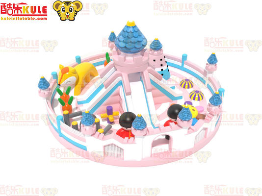 Lâu đài bơm vòng tròn lớn với slide sân chơi trong nhà cho trẻ em