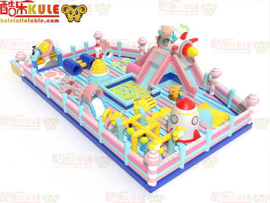 Rock Theme With Ocean Balls Inflatable Children's Bouncy Castle (Thiện tượng đá với bóng biển)