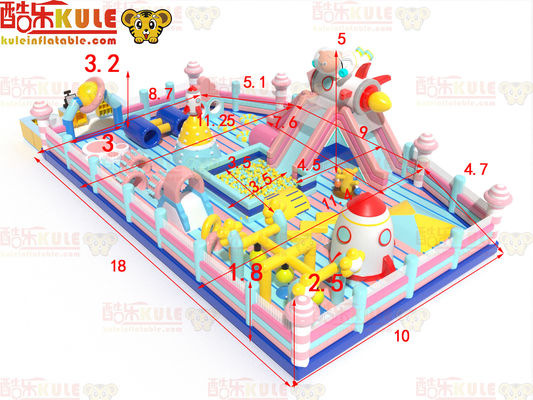 Rock Theme With Ocean Balls Inflatable Children's Bouncy Castle (Thiện tượng đá với bóng biển)