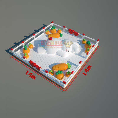 Bể bơi lớn Thỏ bơm với cà rốt nhảy Boucny Castle