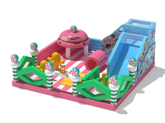 Candy Park Magic Inflatable Castle Bounce House Đối với trẻ em