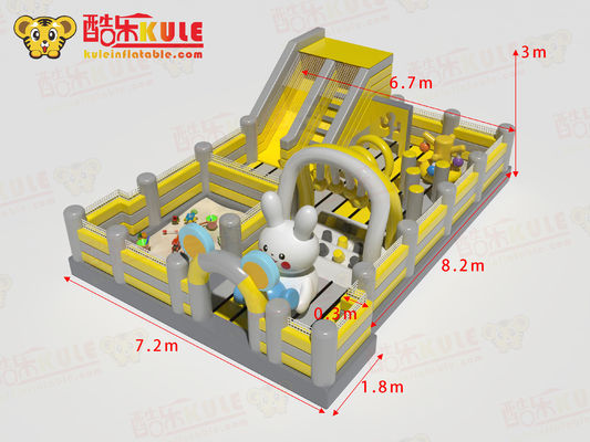 Công viên Thỏ Blow Up Tháp Blow Up Với Bể bơi cát