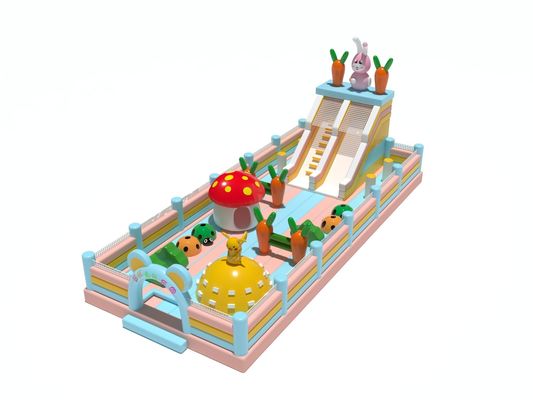 Thỏ Cà rốt Nấm Lâu đài nổi với slide