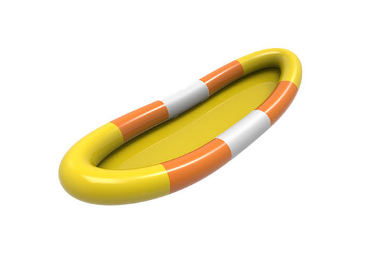 Bể bơi nước bơm PVC Màu vàng màu cam 2,5m Đối với trẻ em