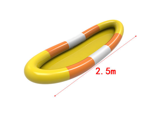 Bể bơi nước bơm PVC Màu vàng màu cam 2,5m Đối với trẻ em