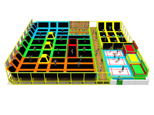 Công viên trampoline trong nhà chuyên nghiệp với vật liệu PVC Pp Nylon