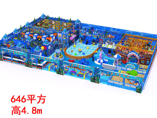 Thiết bị chơi mềm lớn dành cho trẻ em tùy chỉnh với chủ đề Blue Ocean Pirate