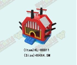 Tàu cướp biển nhỏ Lâu đài lơ lửng bơm cho trẻ em