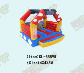 Trẻ em sân chơi Peppa Pig chủ đề bơm nhảy lâu đài
