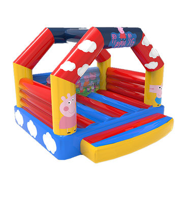 Trẻ em sân chơi Peppa Pig chủ đề bơm nhảy lâu đài