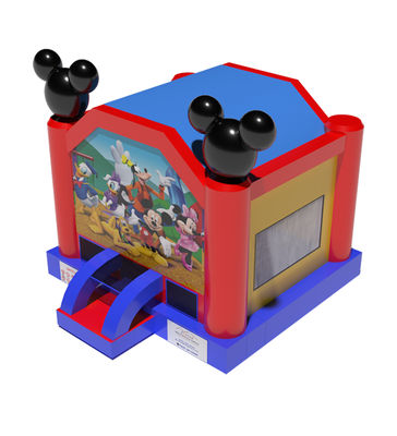 Ngôi nhà lơ lửng bơm thương mại với mô hình chuột Mickey