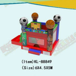 Thể thao Chủ đề Bóng đá Và Bóng rổ Lâu đài nổi bơm