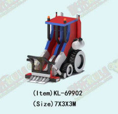 Bulldozer Bánh trượt khô hơi thuê cho công viên giải trí trẻ em
