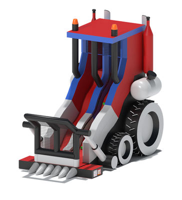 Bulldozer Bánh trượt khô hơi thuê cho công viên giải trí trẻ em