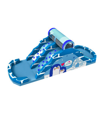 Penguin slide ngoài trời có thể thổi phồng