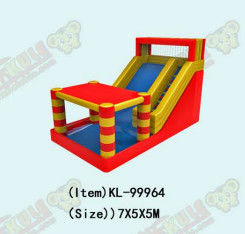 Công viên vui chơi trẻ em Nhà lơ lửng bơm với slide Cho thuê