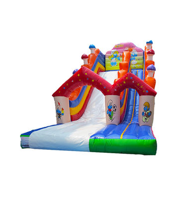 Trẻ em Công viên vui chơi Bánh bơm Smurfs Slide lớn Cho thuê