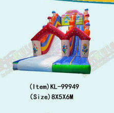 Trẻ em Công viên vui chơi Bánh bơm Smurfs Slide lớn Cho thuê