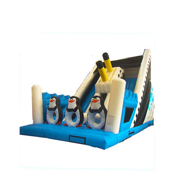Trẻ em Công viên vui chơi Bánh trượt chim cánh cụt bơm cho thuê