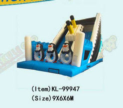 Trẻ em Công viên vui chơi Bánh trượt chim cánh cụt bơm cho thuê