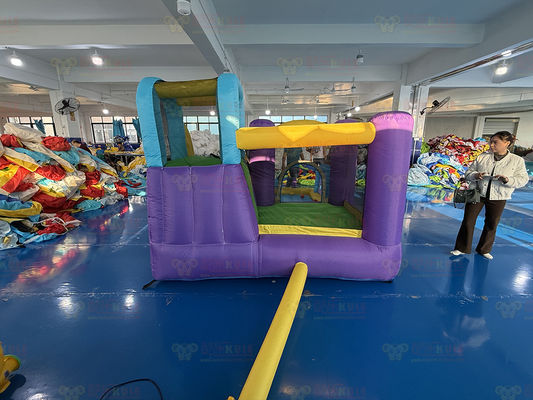 Polyester Oxford bơm lên màu tím màu vàng màu xanh slide với trò chơi ném