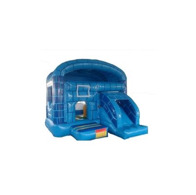 Small Bouncy Castle Blue Great Wall trẻ em Công viên vui chơi hơi
