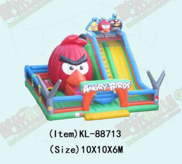 Trẻ em Công viên vui chơi Ống thổi Angry Bird động vật trượt giá Cho thuê