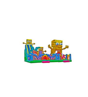Trẻ em Công viên vui chơi bơm SpongeBob Slide sân chơi đầy màu sắc