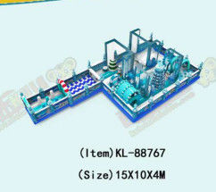 Tùy chỉnh IP màu sắc trẻ em Công viên vui chơi bơm trượt nhảy