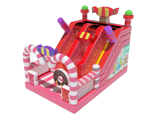Candy World Pink Style Bánh trượt hơi cho bữa tiệc cho thuê