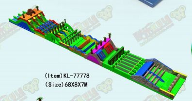 Đường chơi đua chướng ngại vật đầy màu sắc