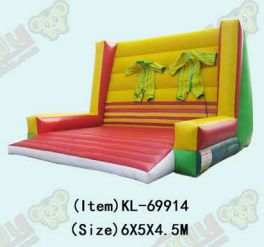 Trò chơi Tường Dính Bơm Hơi Vui Nhộn với Hai Bộ Đồ Kèm Theo - Cấu Trúc Leo Núi Đá để Thử Thách Hấp Dẫn