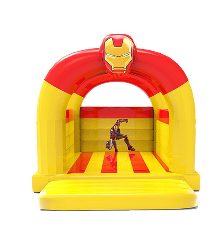 Iron Man Đỏ vàng màu bơm lâu đài cho trẻ em