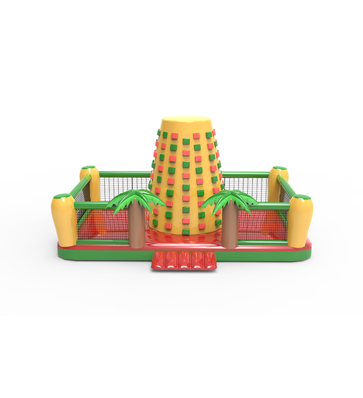 Leo núi bơm hơi: Khu vui chơi mạo hiểm ngoài trời thú vị Cây cọ nhiệt đới