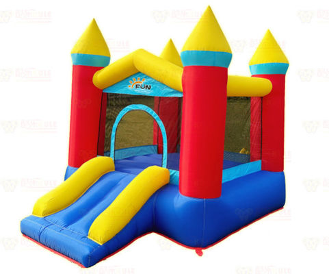 Polyester Oxford Bánh trượt hơi và Trampoline cho trẻ em Đi vui vẻ và tập thể dục kết hợp